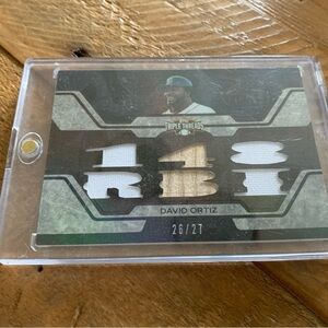 David Ortiz Triple Threads Baseball Card